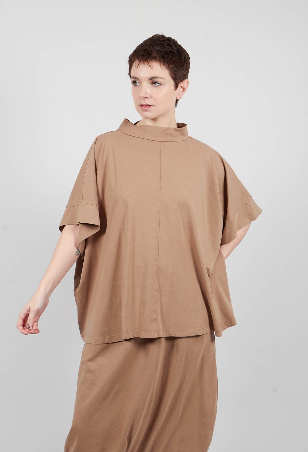 Relaxed Top in Taupe