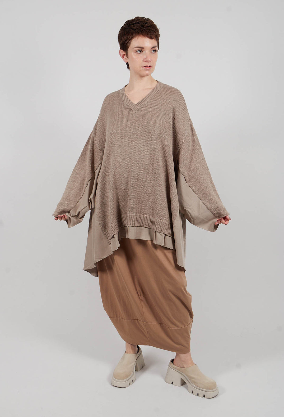 Sigrid Jumper in Taupe