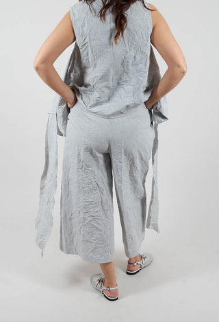 Wide Leg Trouser in Grey