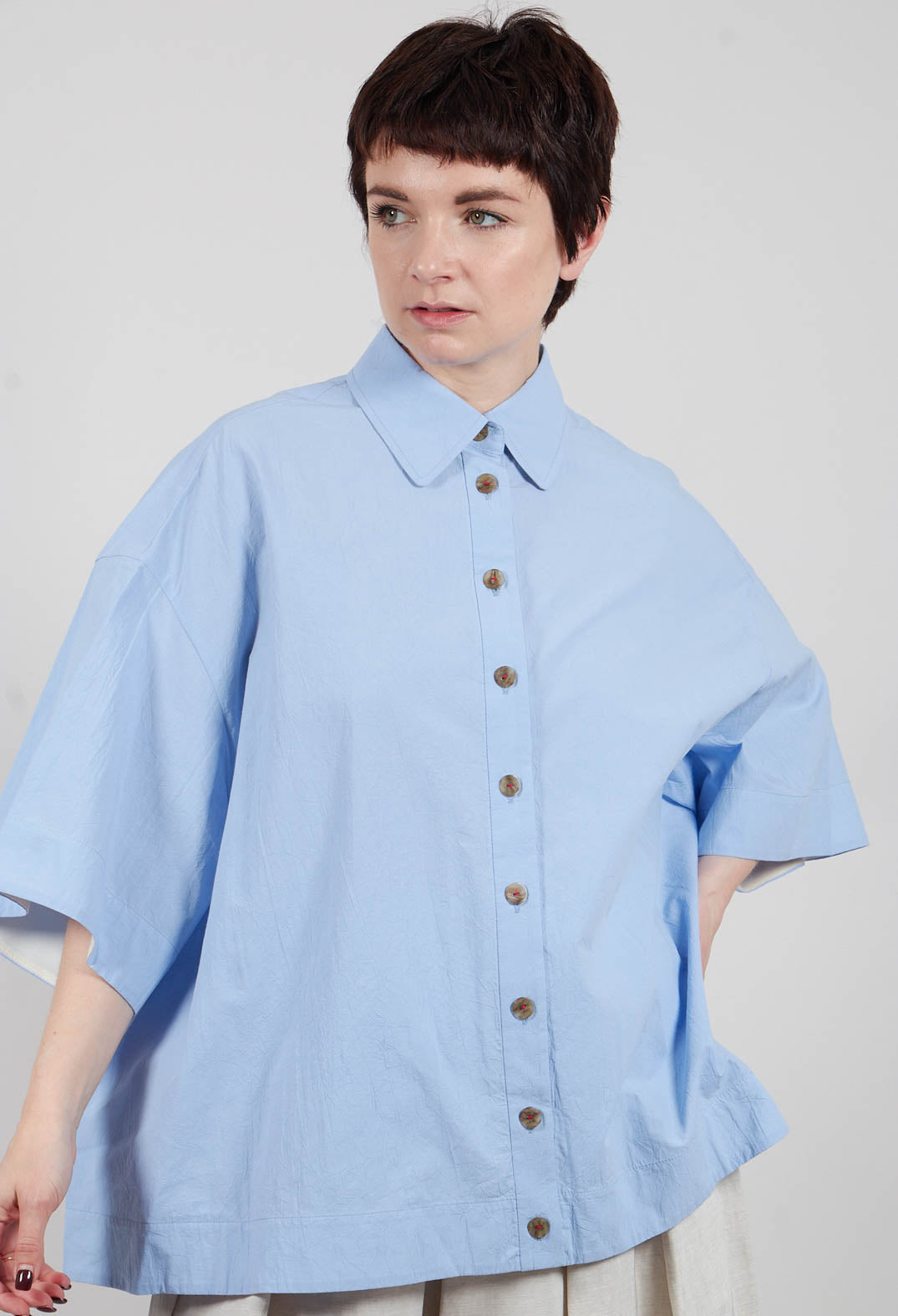 A-Line Shirt in Sky Blue