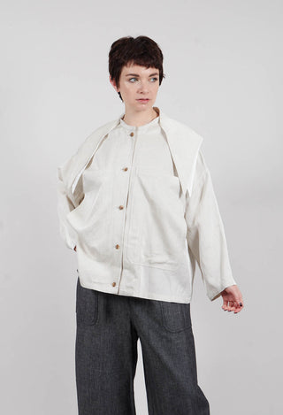 Cape Shirt in Natural Melange