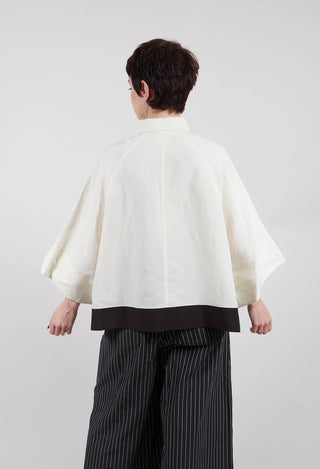 Drop Shoulder Shirt in Ivory