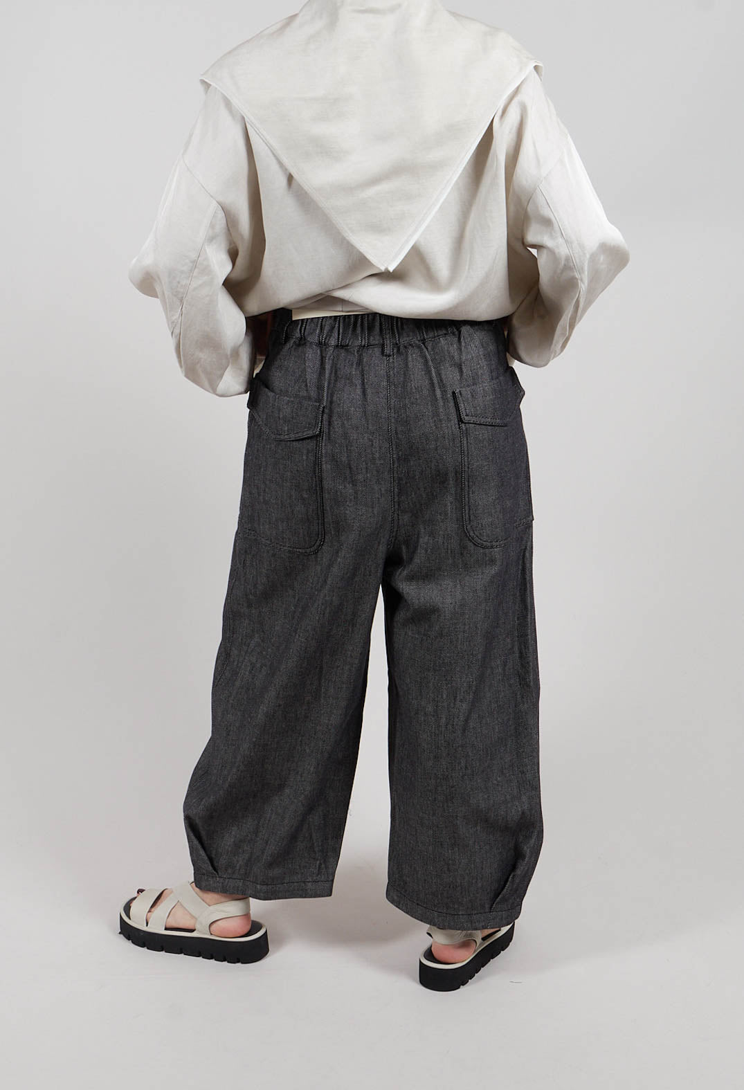 Jean Style Trousers in Dark Blue