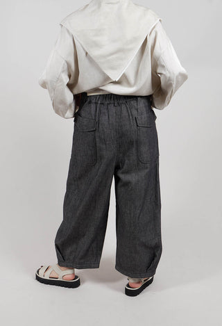 Jean Style Trousers in Dark Blue