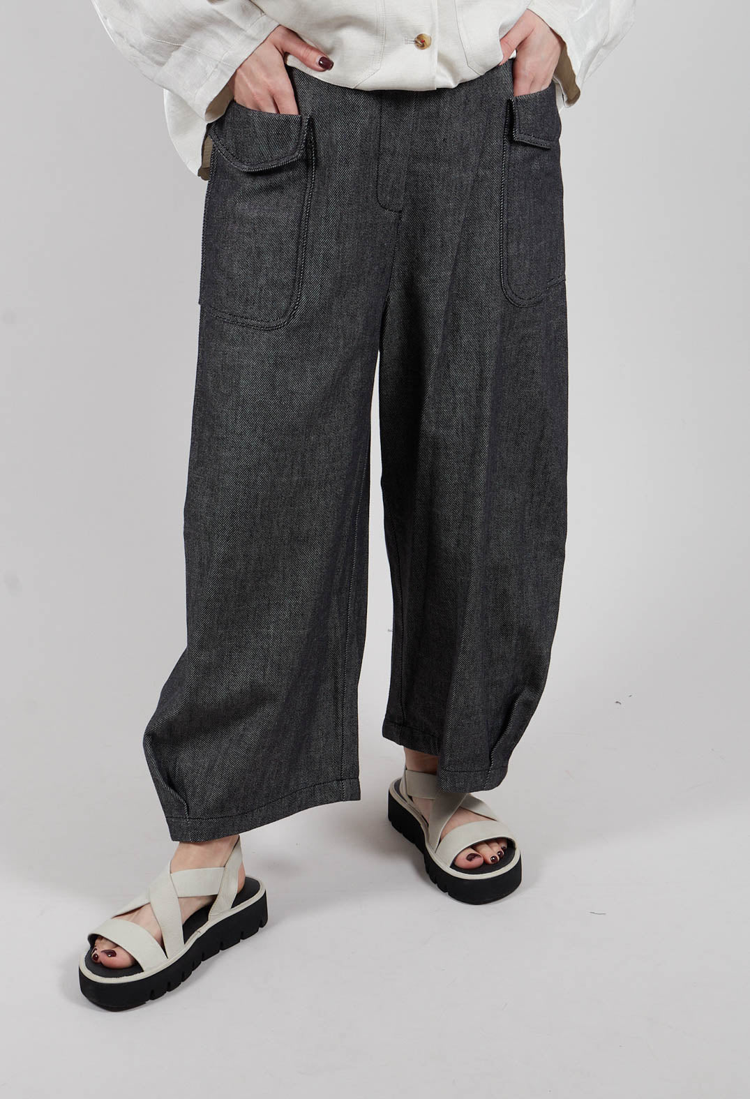 Jean Style Trousers in Dark Blue