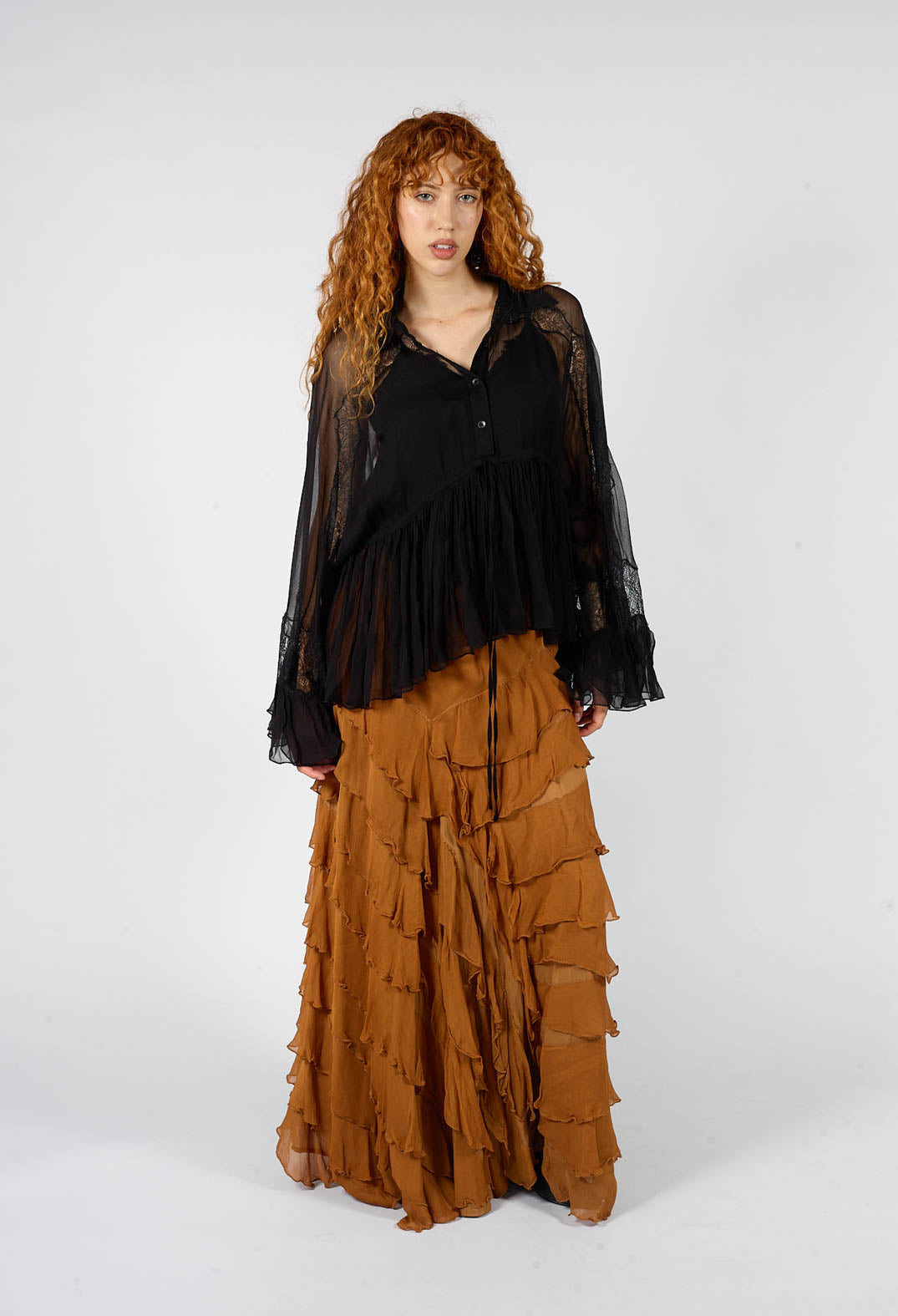 Cherry Skirt in Cognac