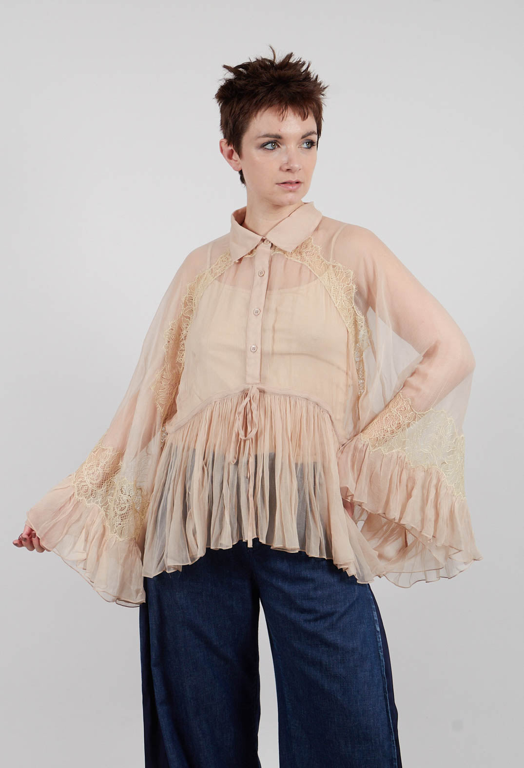 Deccala Shirt in Rose Beige