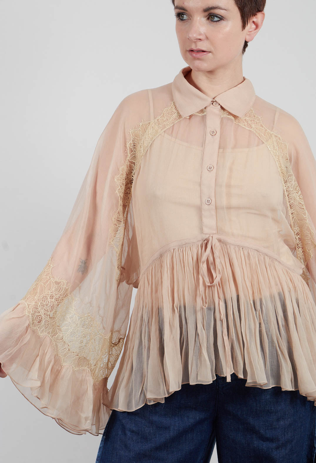 Deccala Shirt in Rose Beige