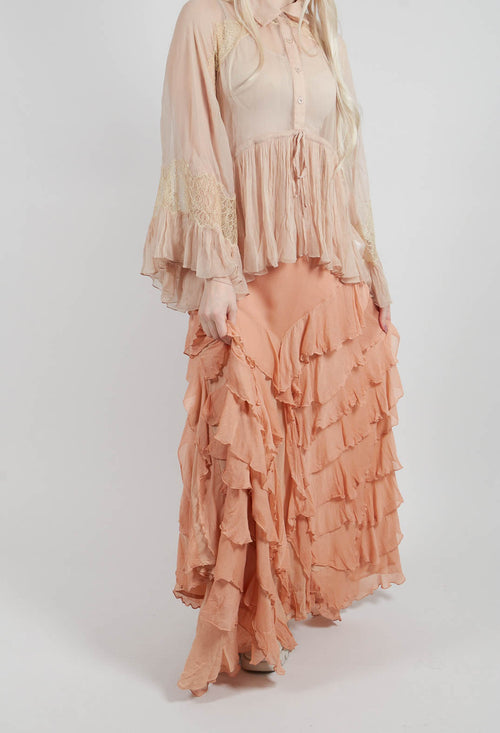 Cherry Skirt in Nude