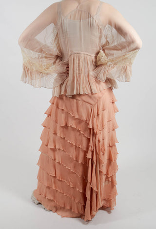 Cherry Skirt in Nude