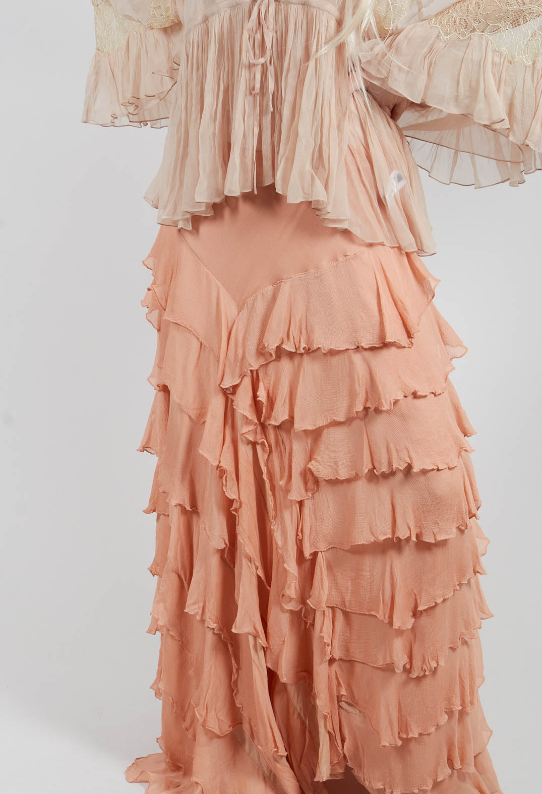 Cherry Skirt in Nude