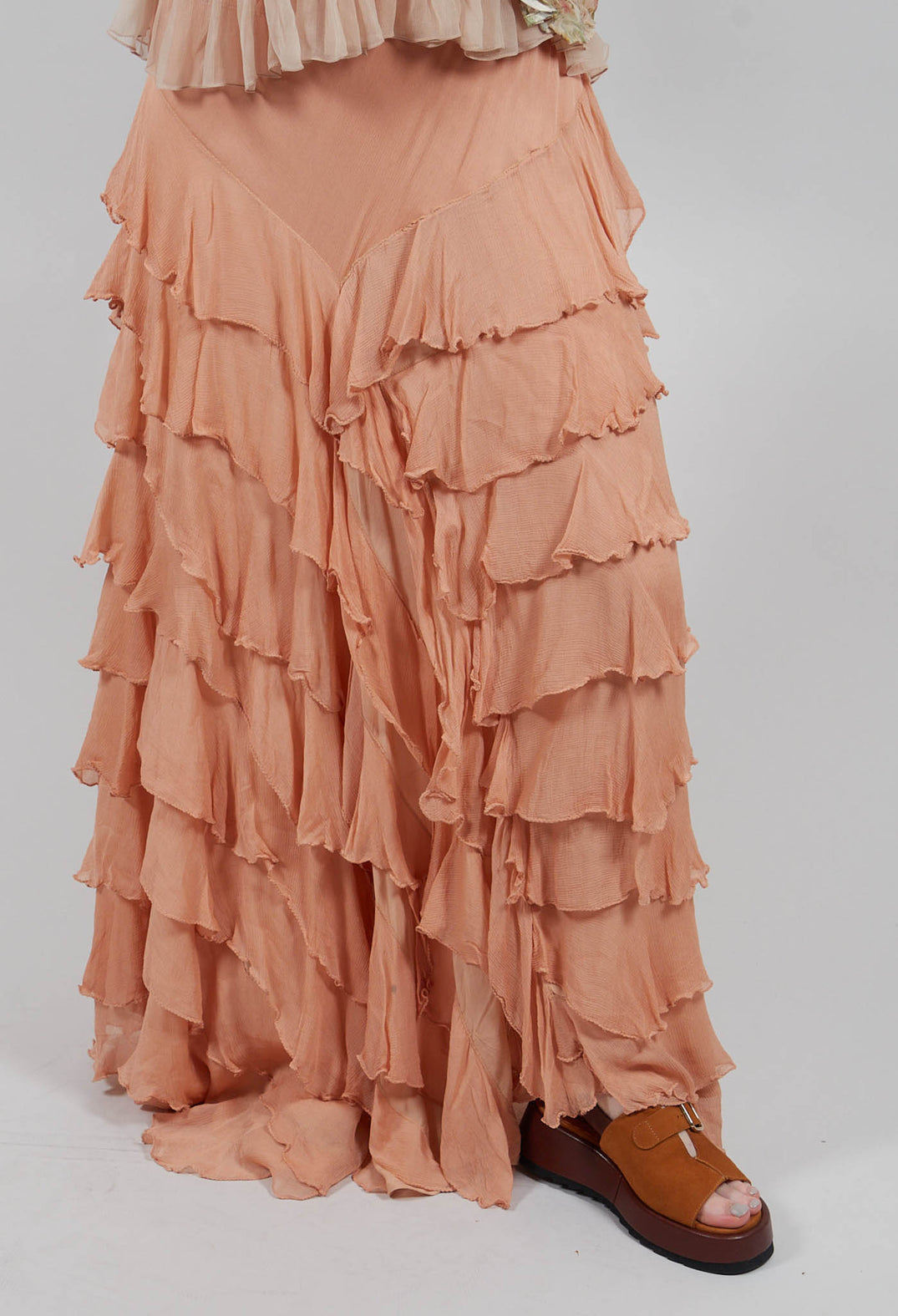 Cherry Skirt in Nude