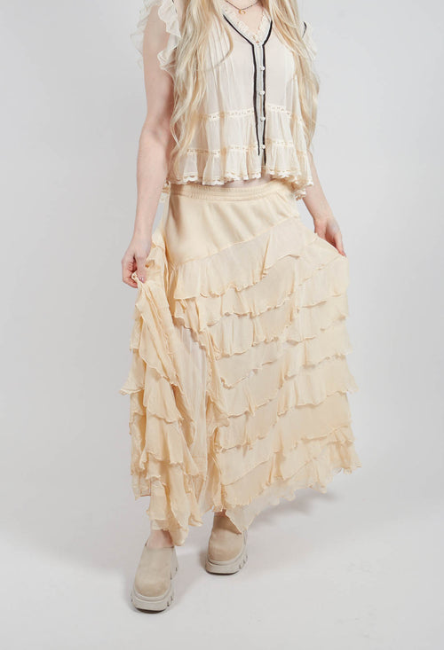 Cherry Skirt in Ecru