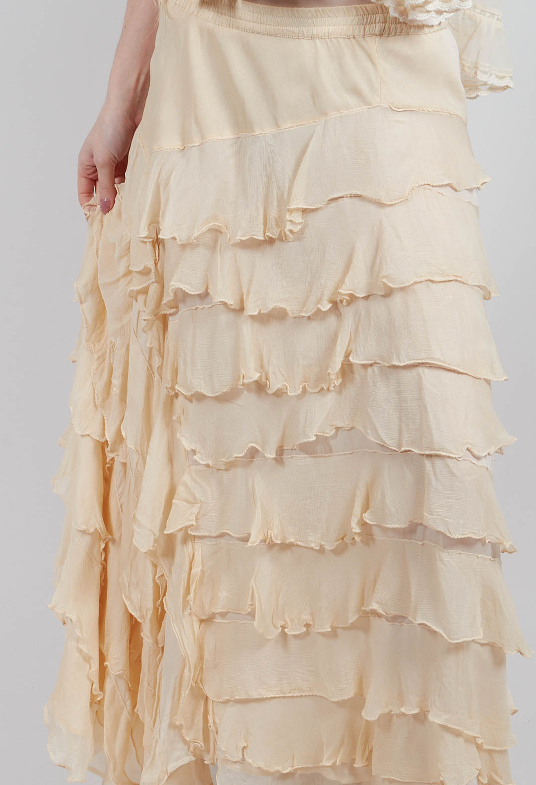 Cherry Skirt in Ecru