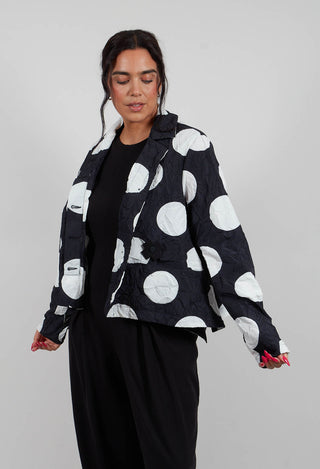 T Homey Blazer in Black White Dots