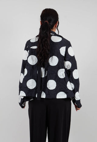 T Homey Blazer in Black White Dots