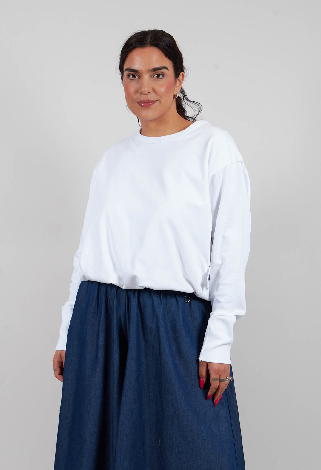 Smoked Sweatshirt in White
