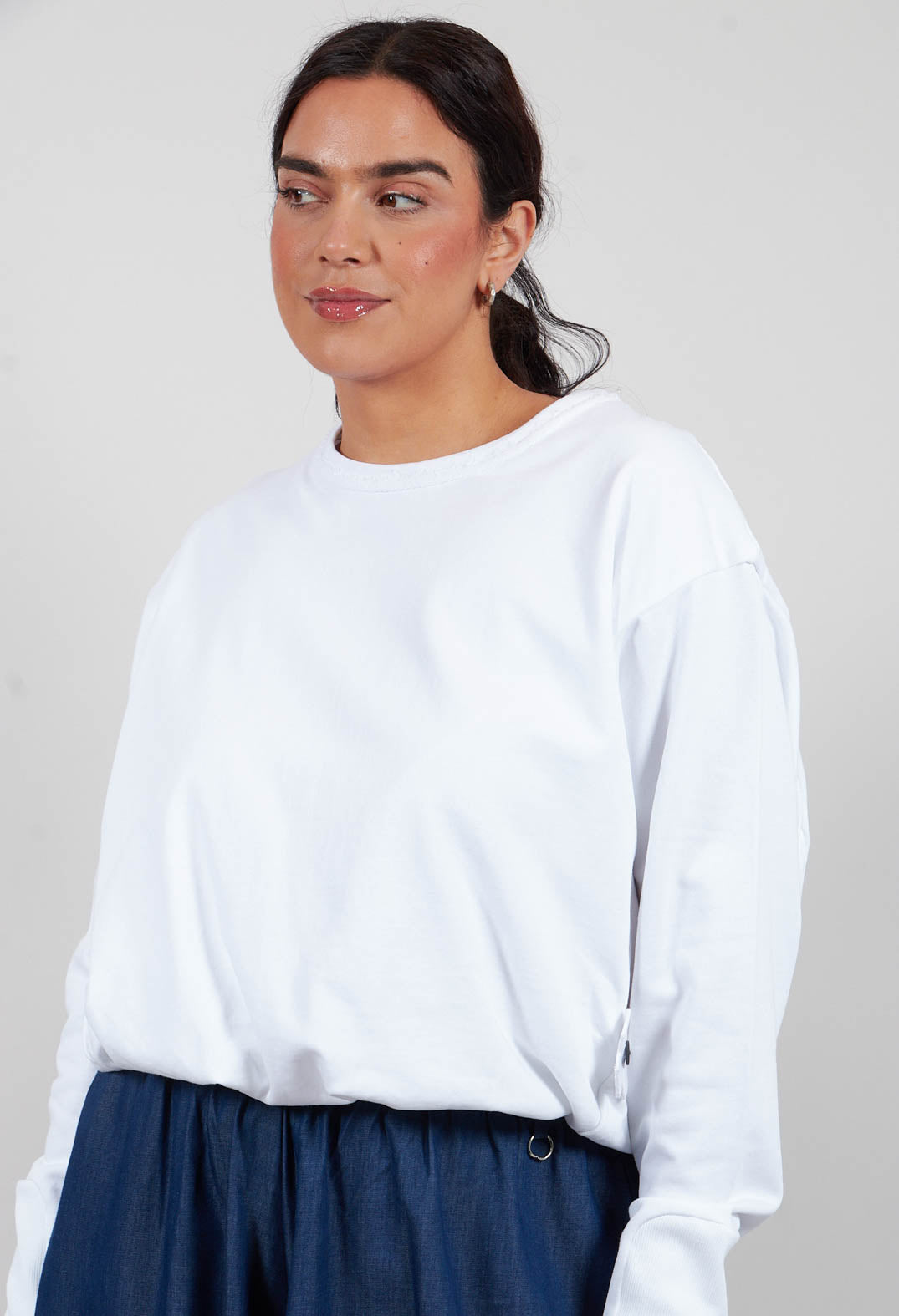 Smoked Sweatshirt in White