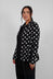 La Belle Sweat Cardigan in Black White Dots