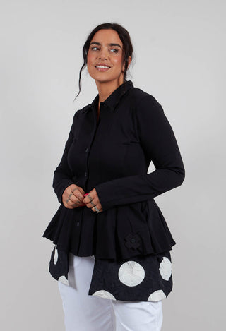 La Belle Sweat + Dots Cardigan in Black