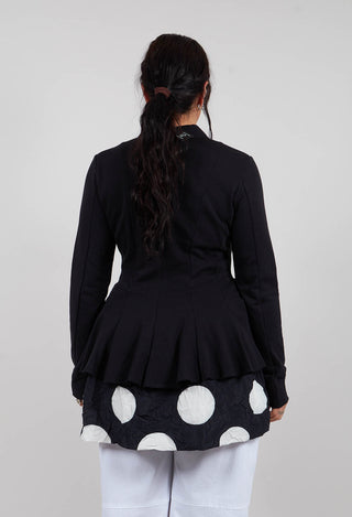 La Belle Sweat + Dots Cardigan in Black