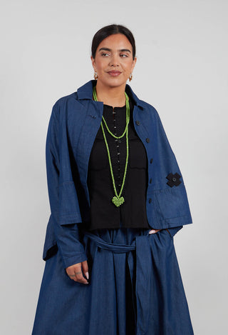 Plissee Jacket in Blue