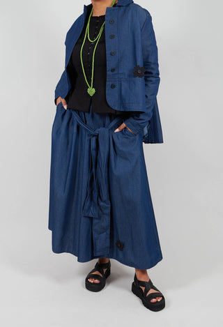 Plissee Trousers in Blue