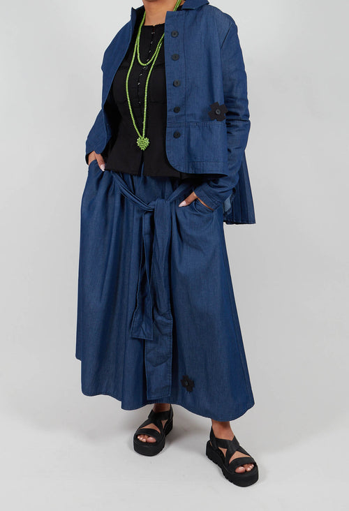 Plissee Trousers in Blue