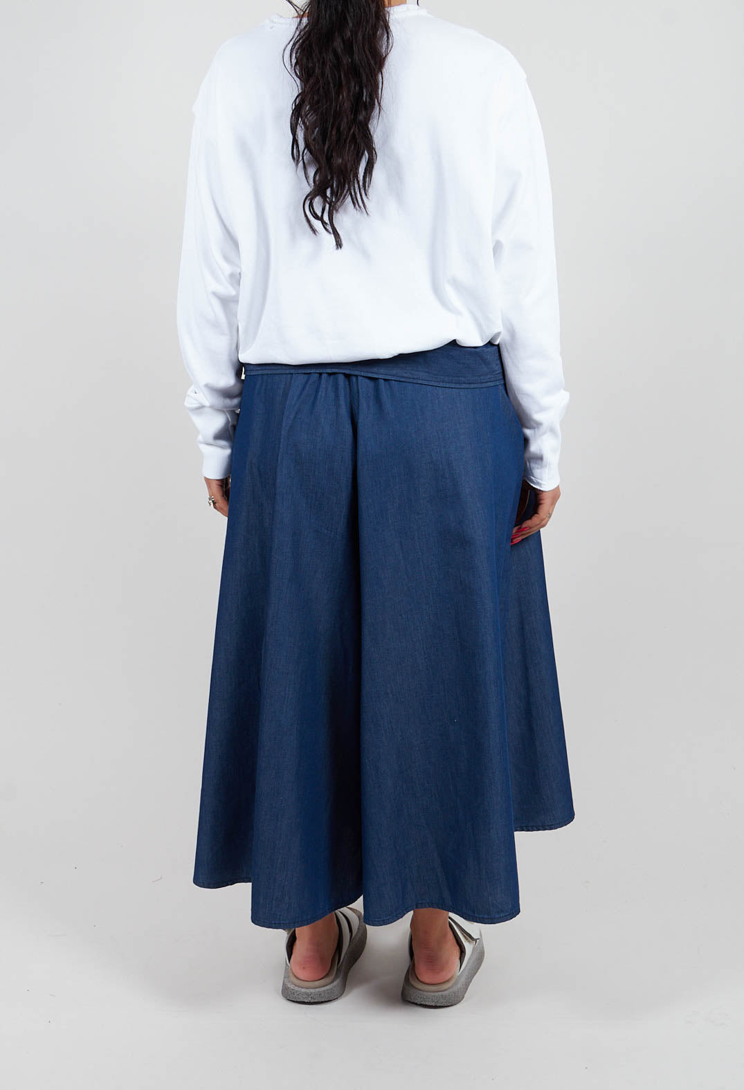 Plissee Trousers in Blue