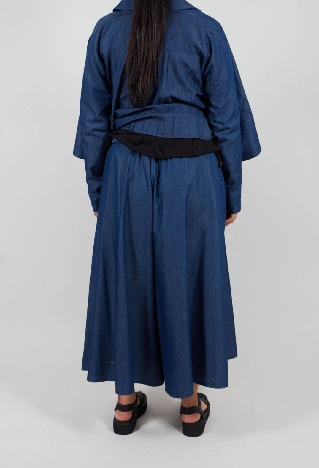 Plissee Trousers in Blue