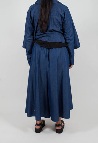 Plissee Trousers in Blue