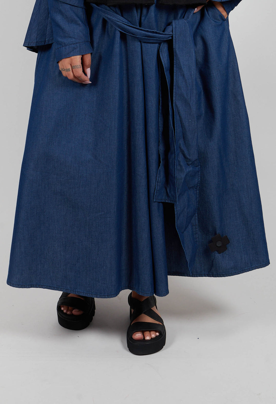 Plissee Trousers in Blue