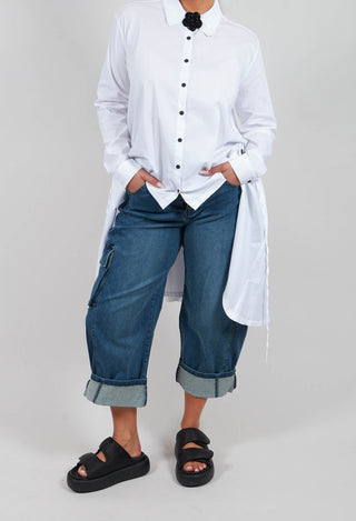 New Curved Jeans in Blue
