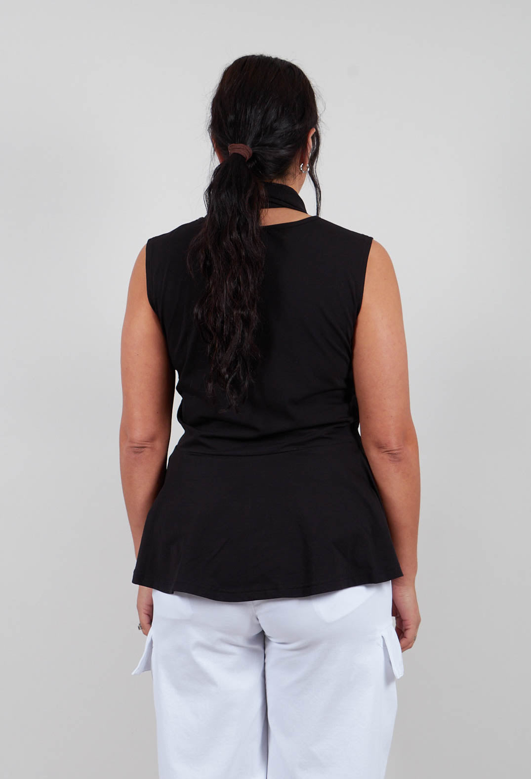 X Pose Top in Black