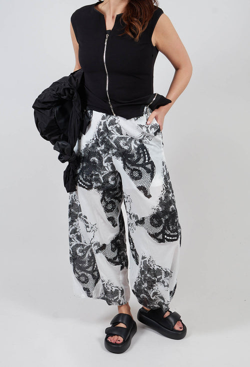 Nara Pants in White & Black