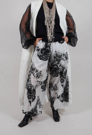 Nara Pants in White & Black