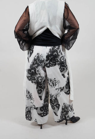 Nara Pants in White & Black