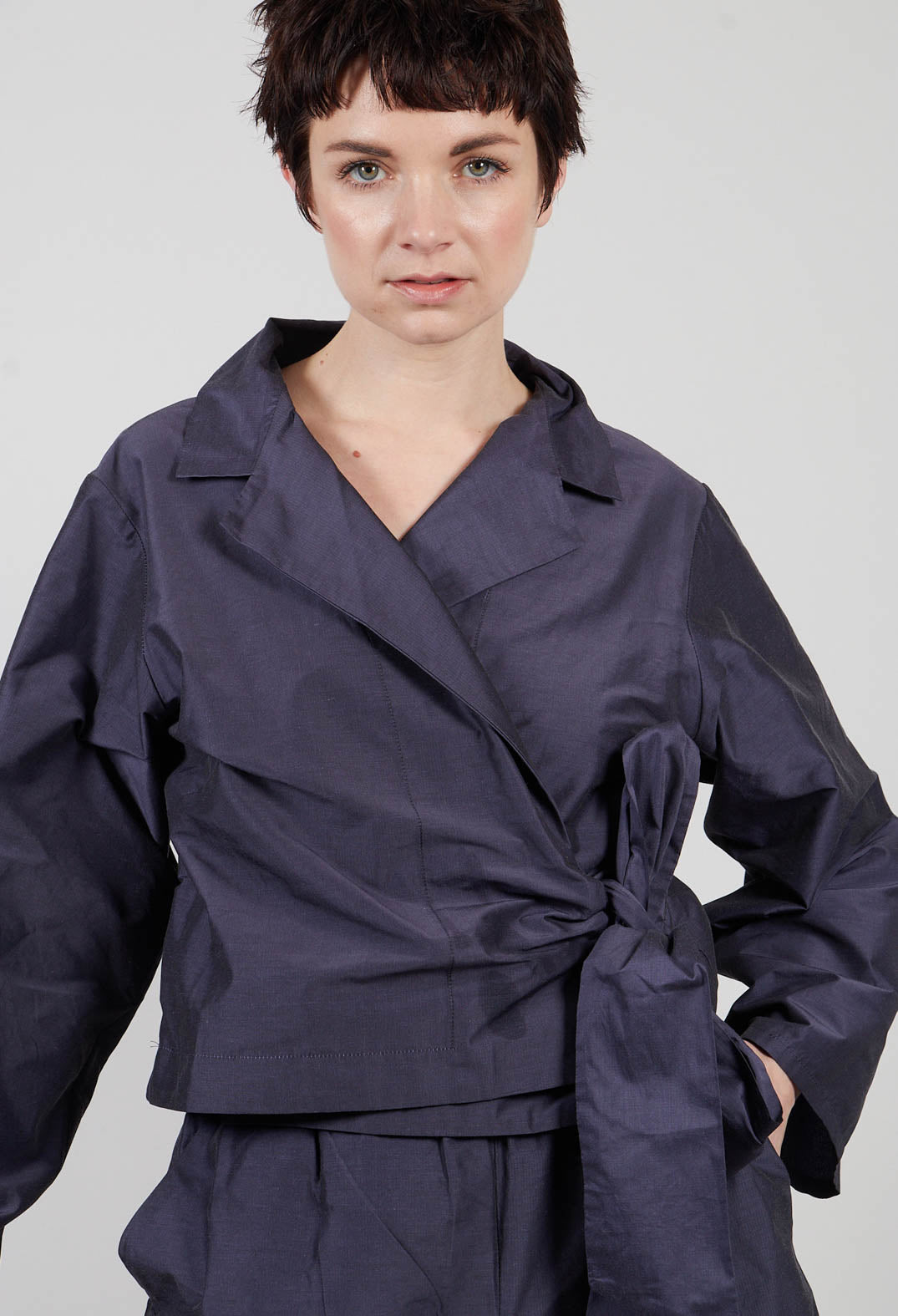 Wrap Top in Lila