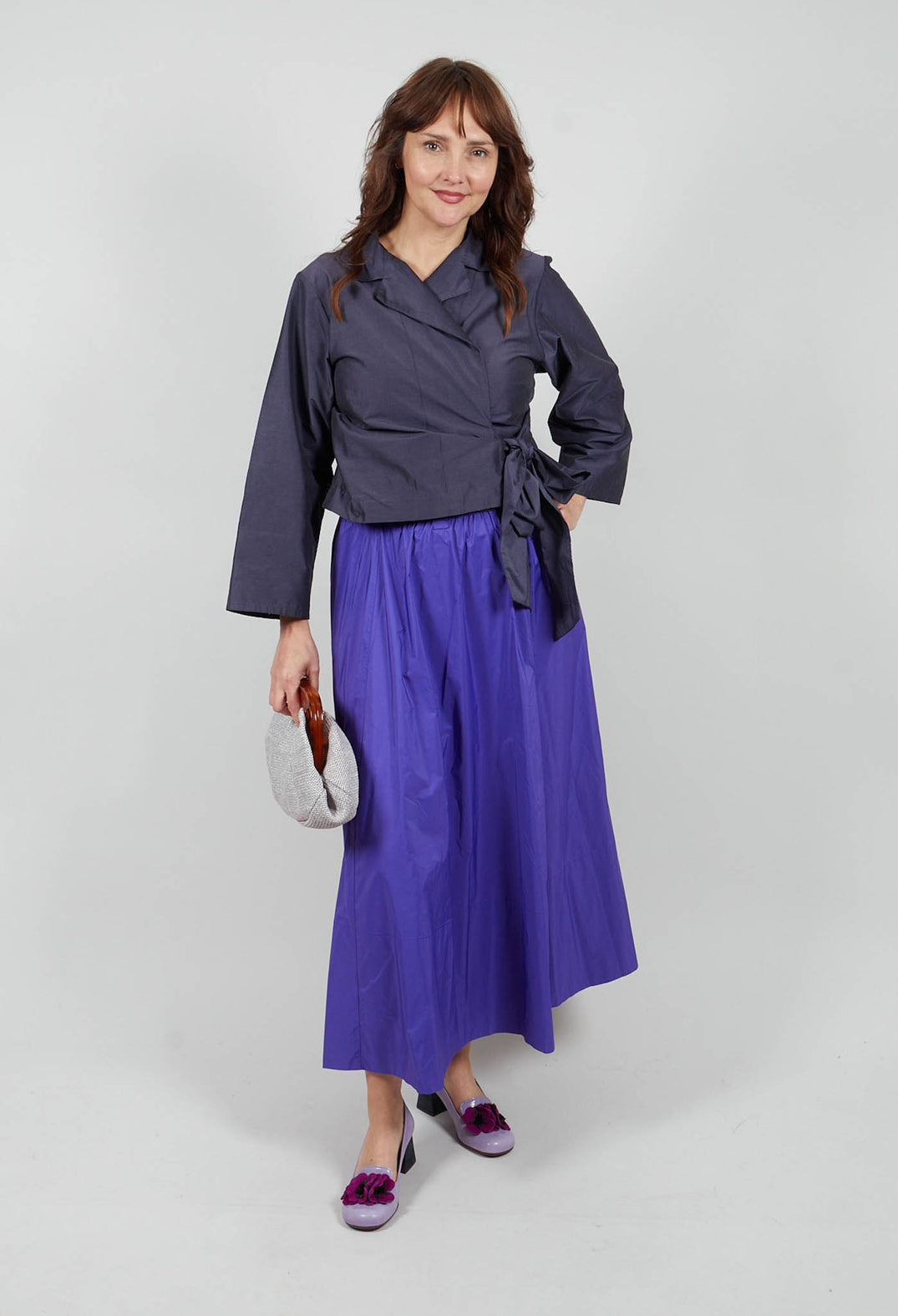 Wrap Top in Lila