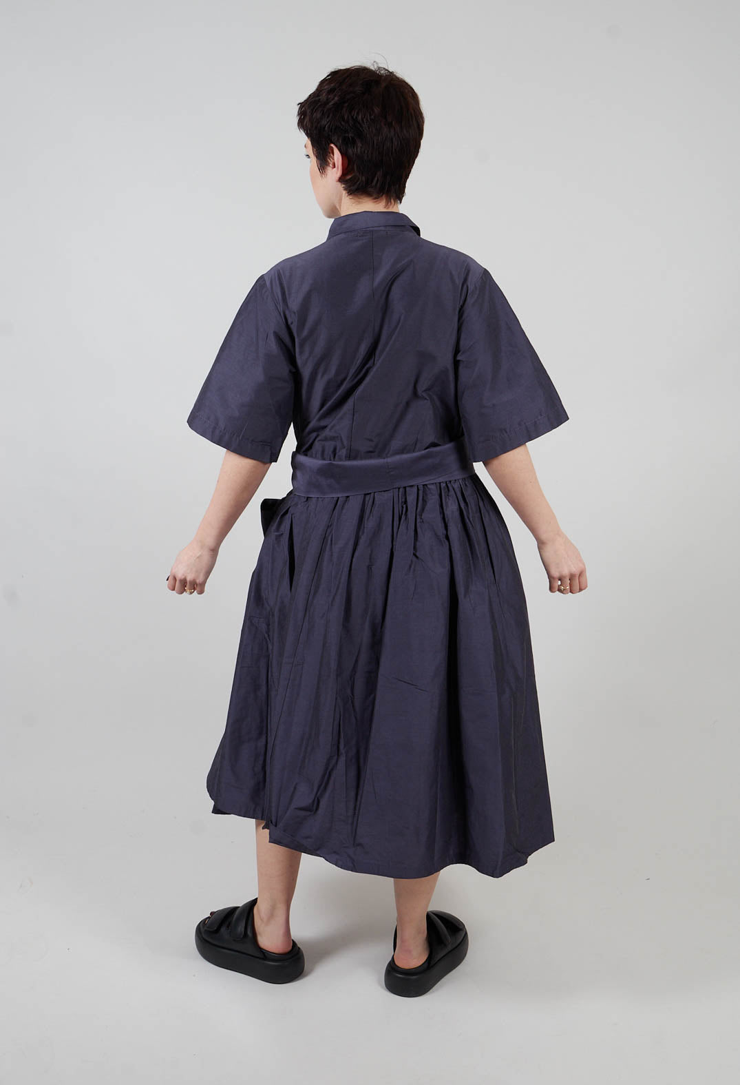 Shirt Style Dress in Lila