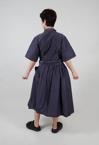Shirt Style Dress in Lila