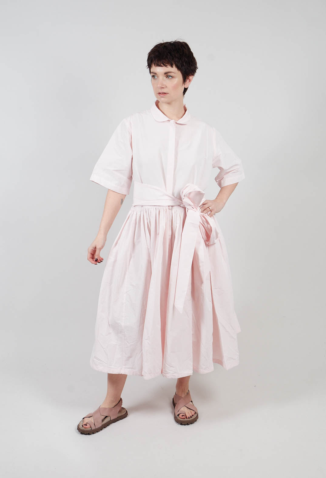 Shirt Style Dress in Pink
