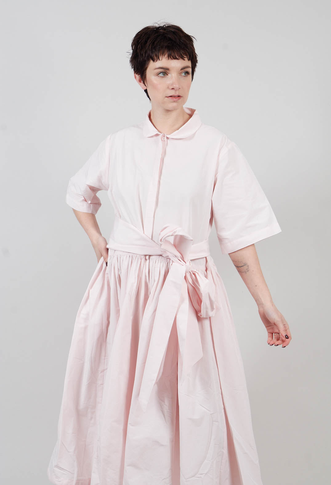 Shirt Style Dress in Pink