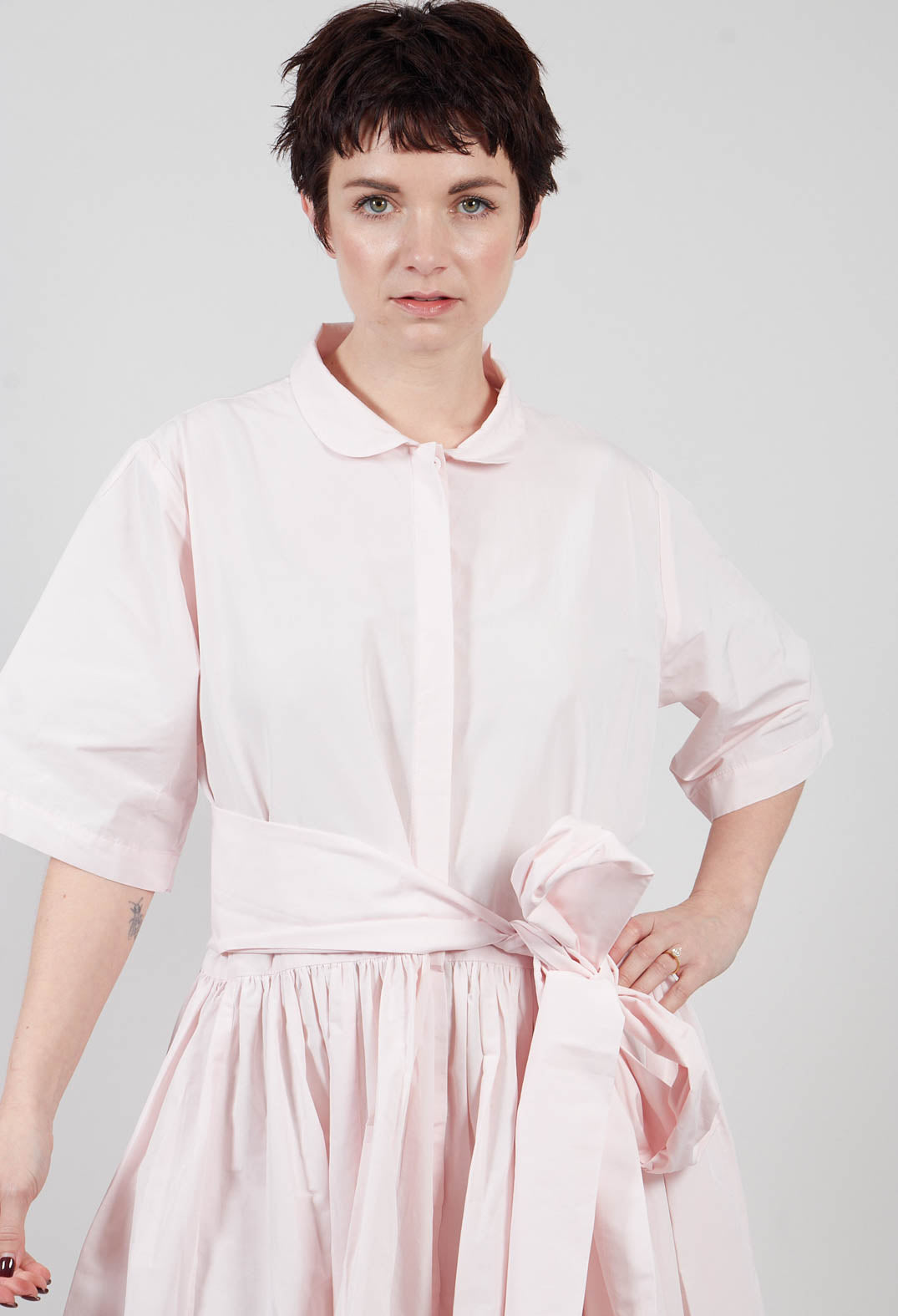 Shirt Style Dress in Pink