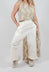 Wide Leg, Low Crotch Trousers in Natural