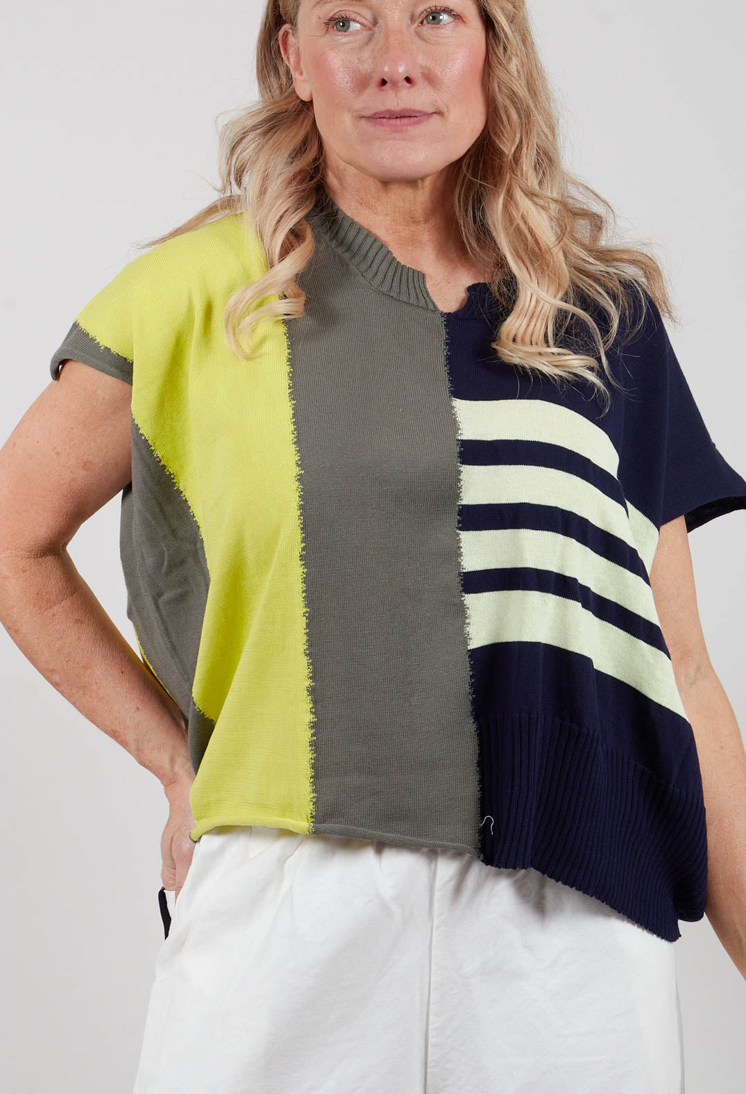 Boxy Top in Limoblue