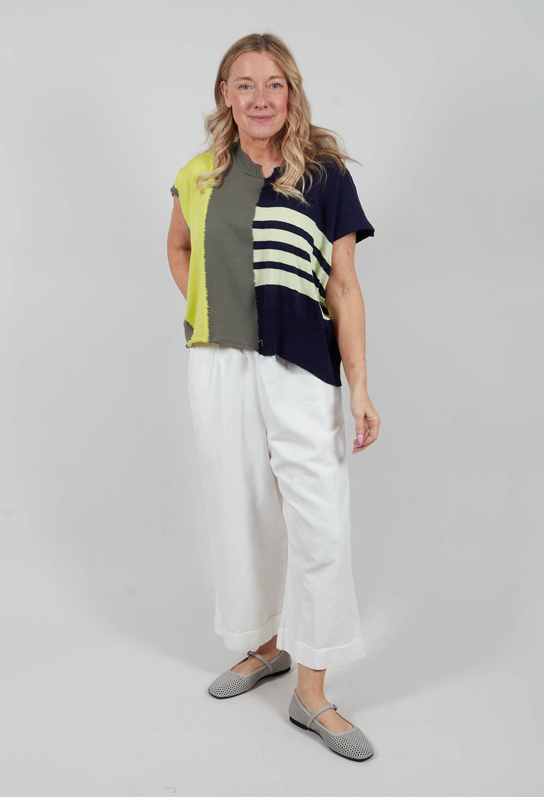Boxy Top in Limoblue