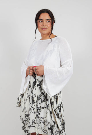 Cropped Sweater in 7 White