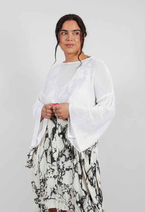 Cropped Sweater in 7 White