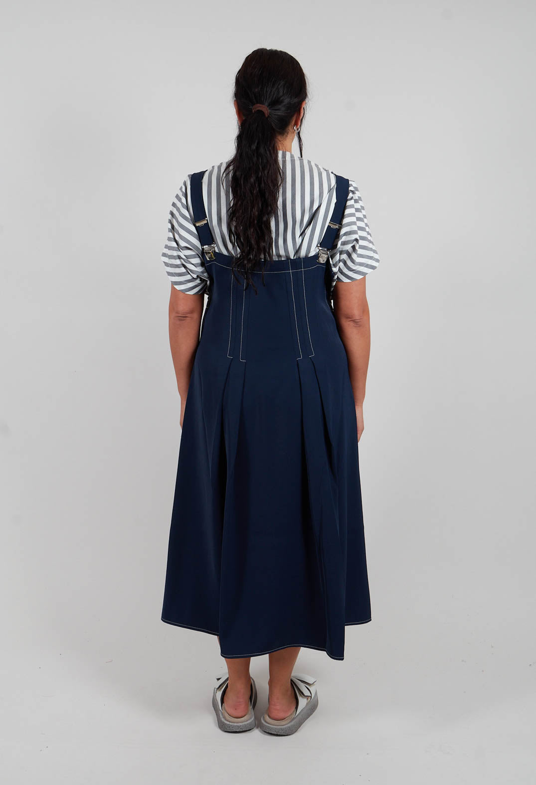 Pinafore Dress in Marine